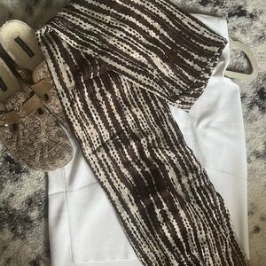 Brown and Cream Scarf